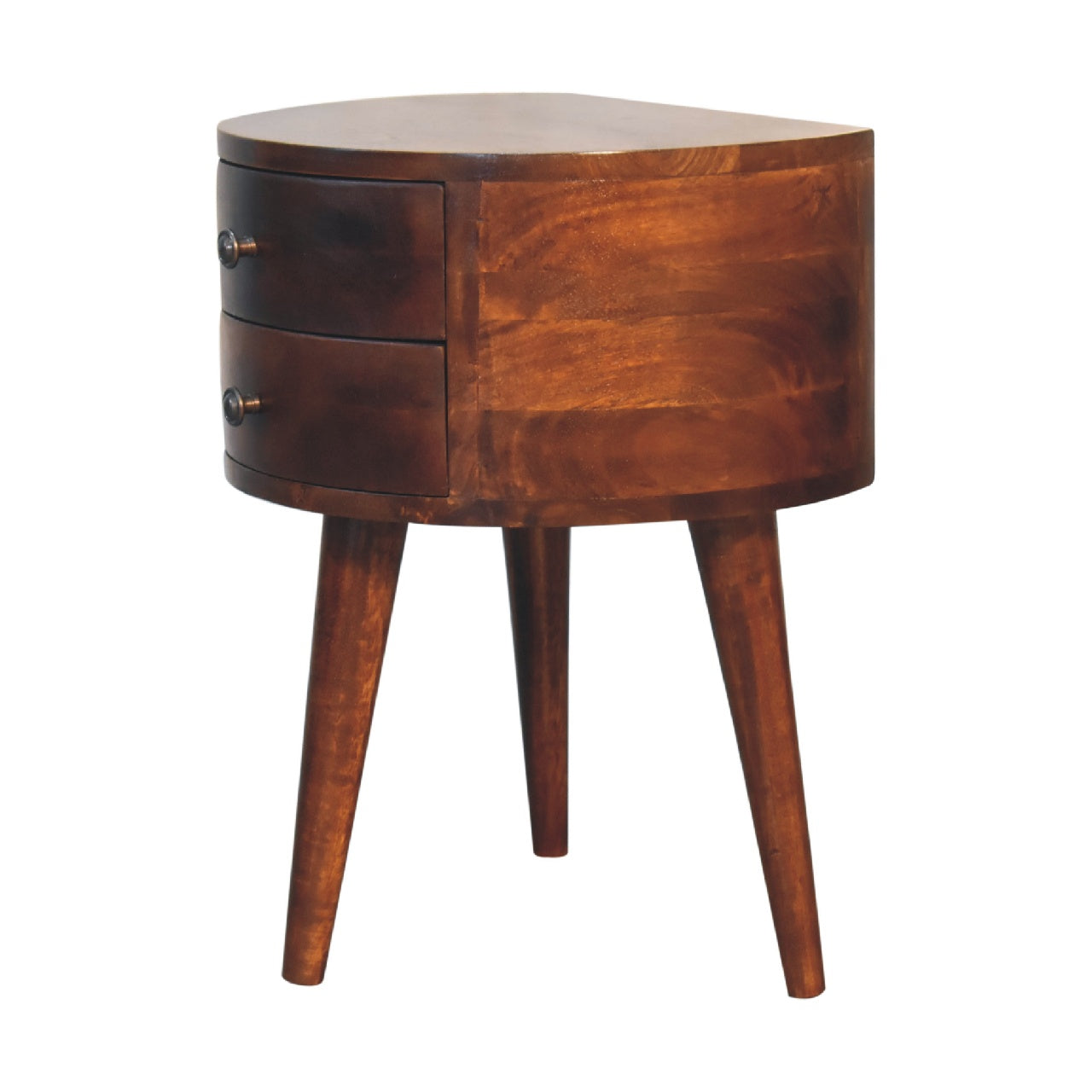 Tripod Odyssey Bedside Table | Chestnut