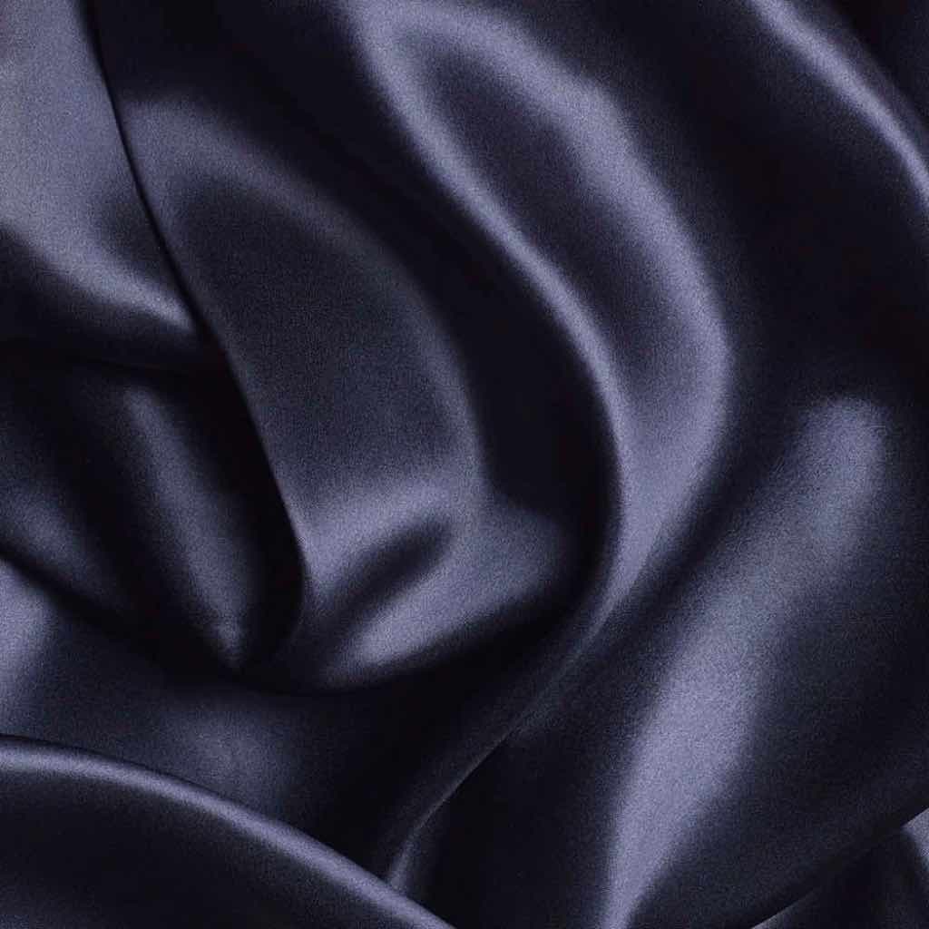 Dark Blue Mulberry Silk Pillowcase | 22 Momme