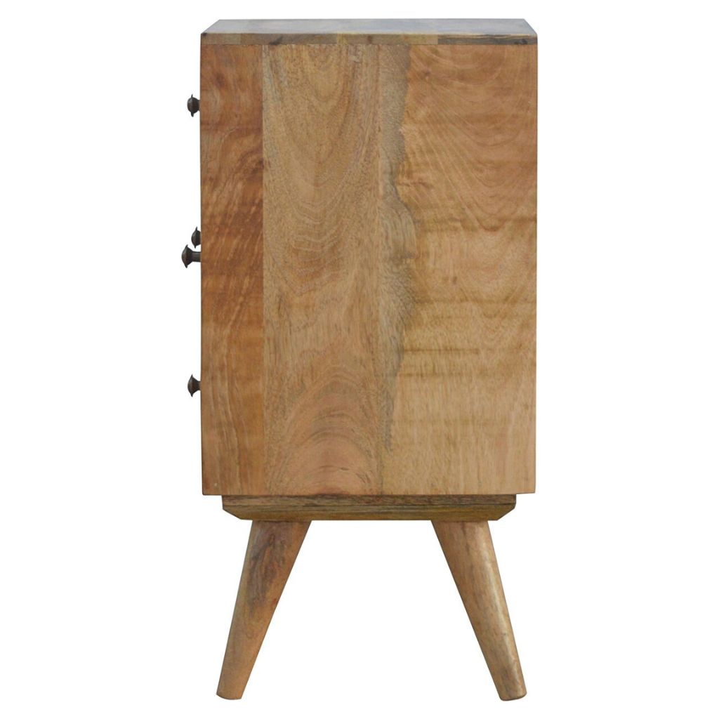 Side Table Nightstand with 4 Drawer