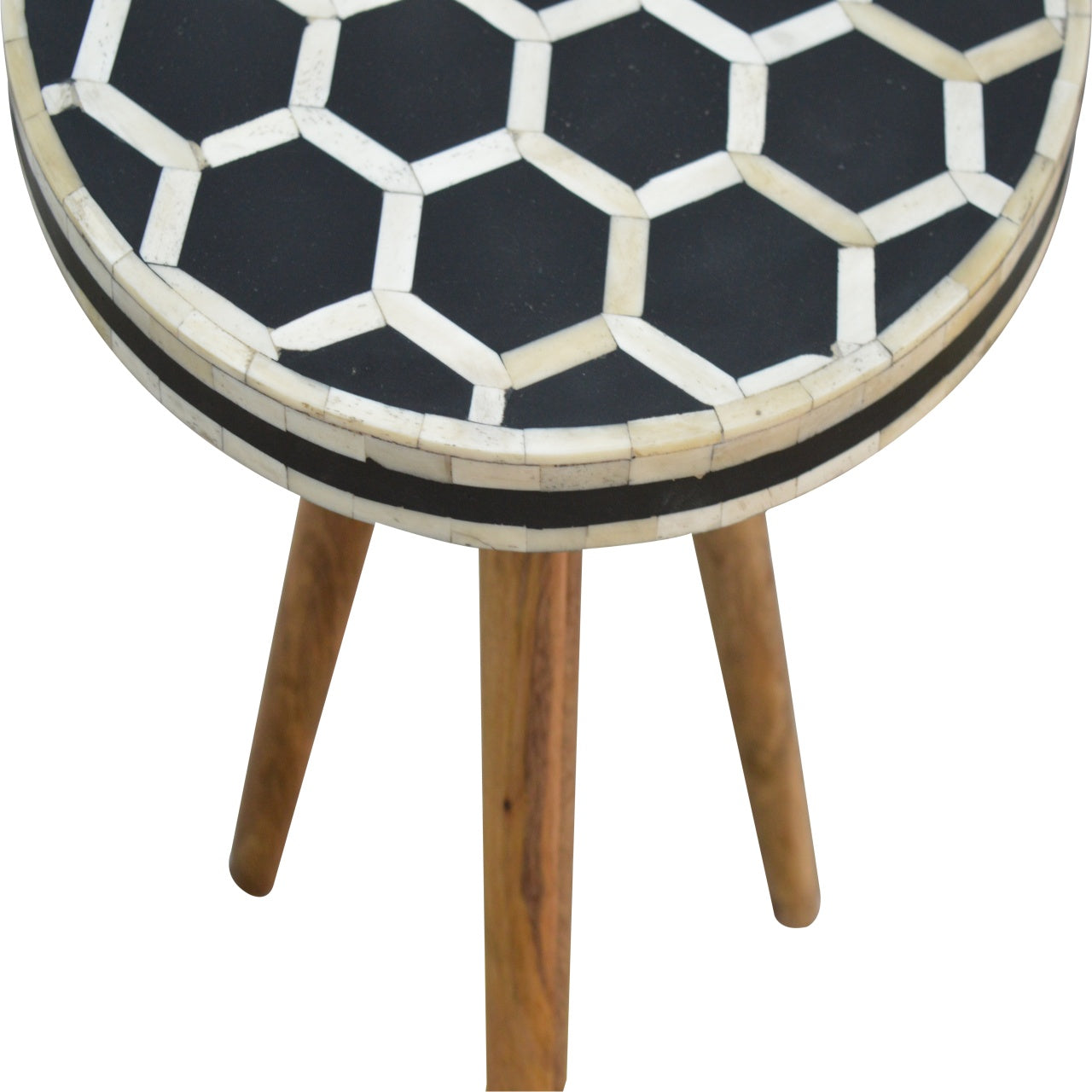 Honeycomb tripod end table