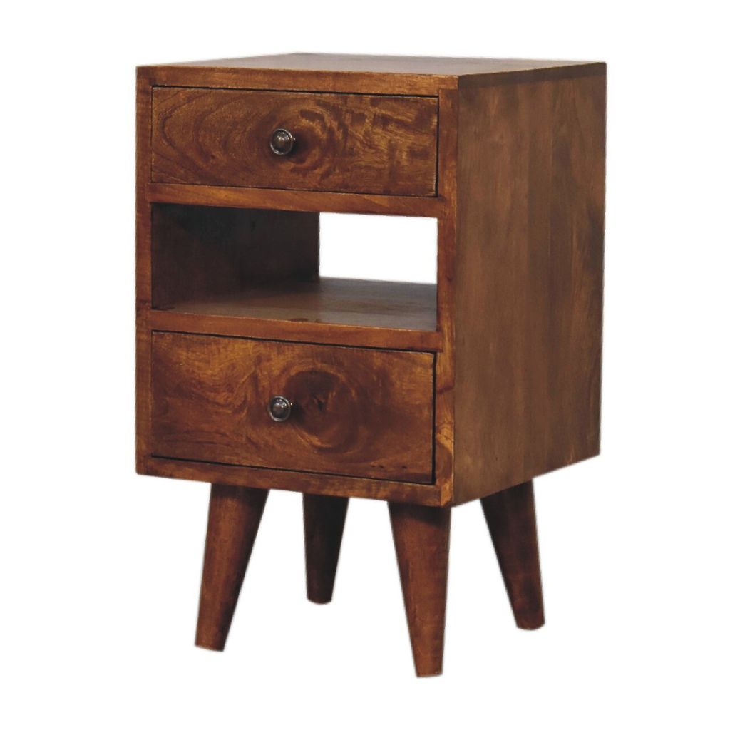 Side Table Nightstand 3 Layers