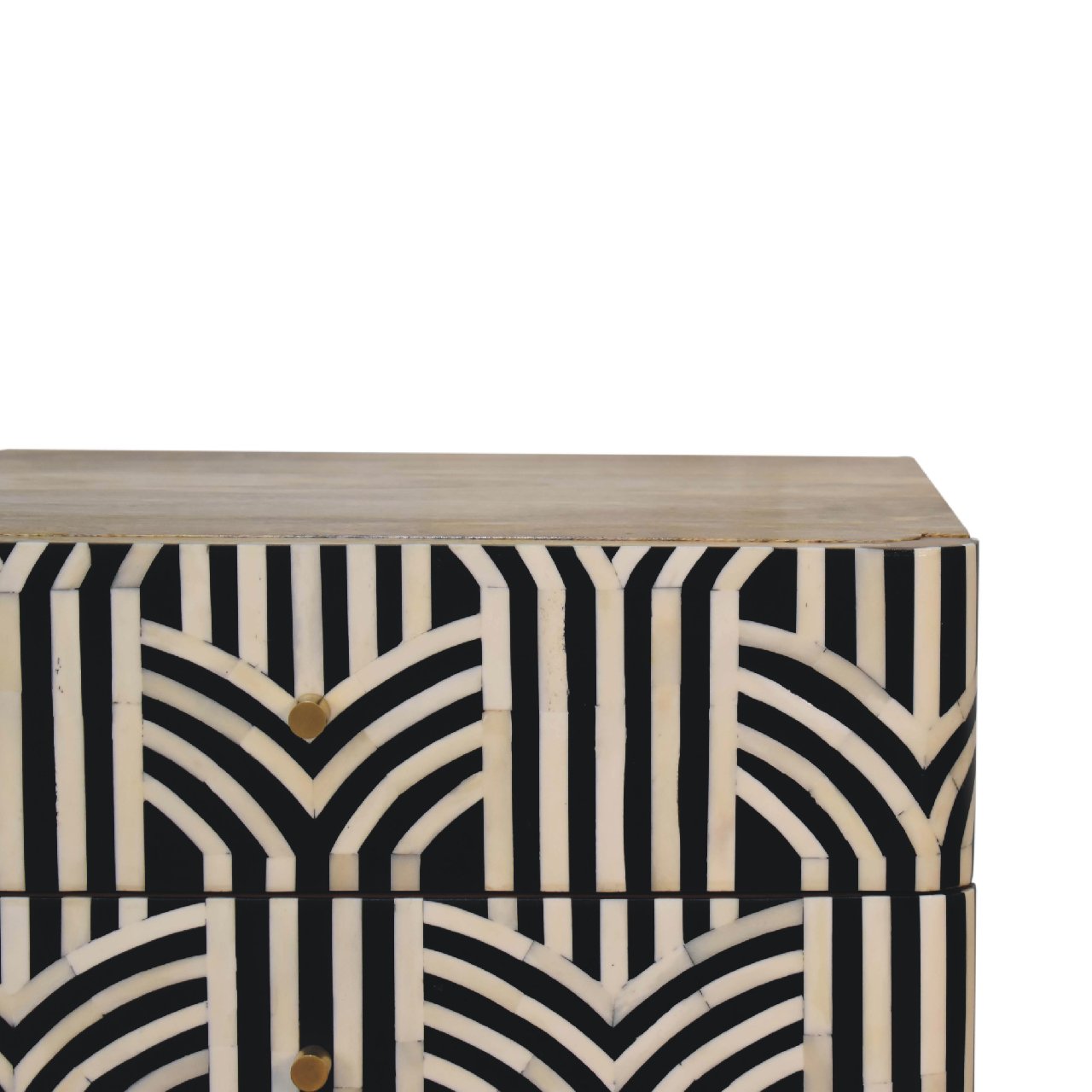 Art Deco Nightstand | Edessa - Bone Inlay