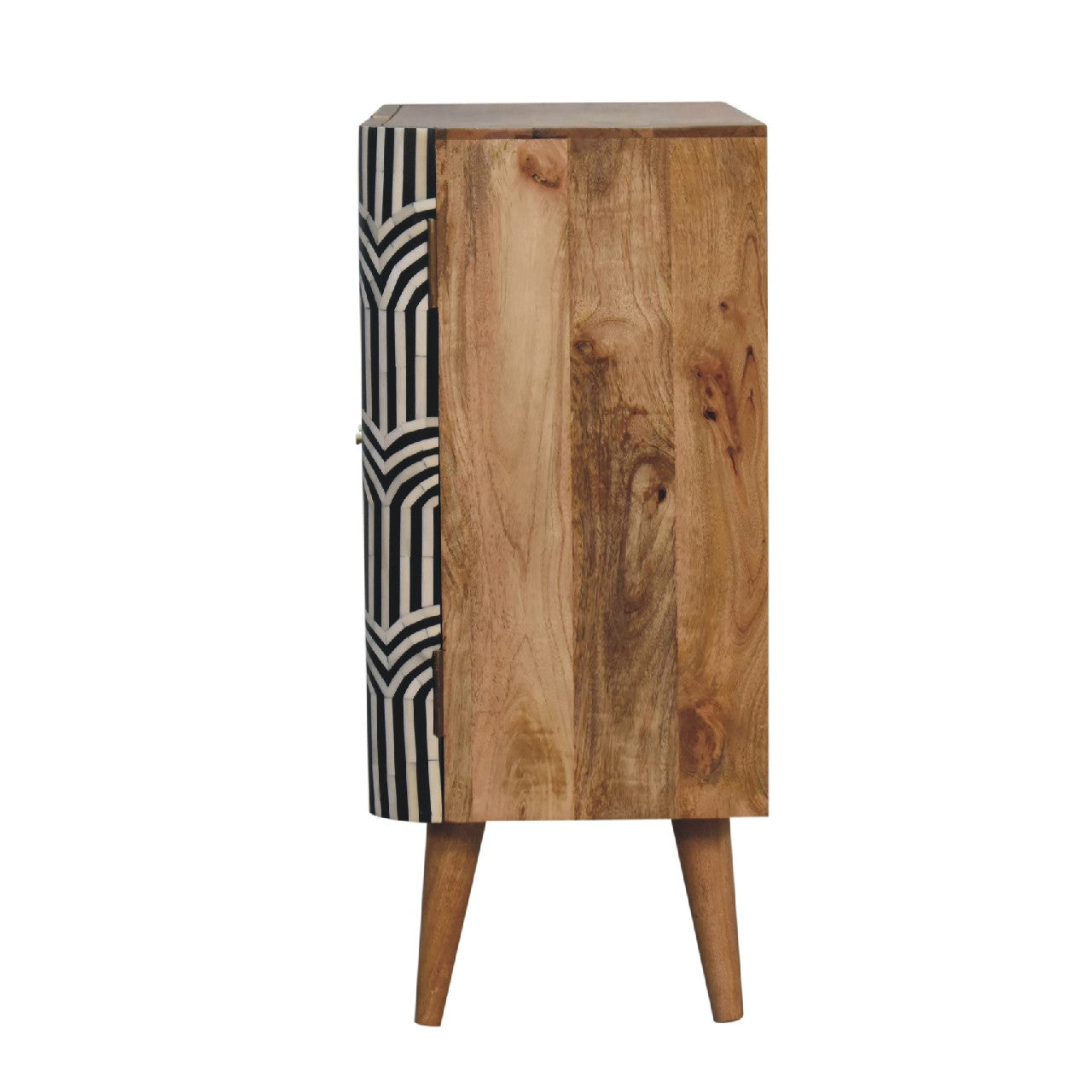 Small Bone Inlay 2 Door Storage Cabinet | 32" Edessa - Art Deco