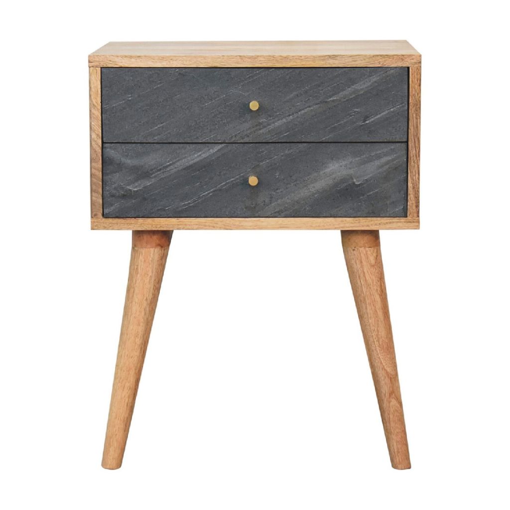 Modern Night Stand with 2 Drawers